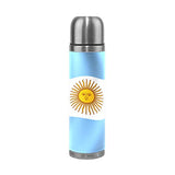 Double Wall Vacuum Insulated Stainless Steel Water Bottle Argentina Flag Leak Proof Sports Coffee Maker Thermos