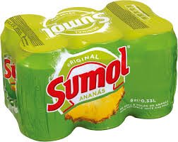 2 Set of 6 Pack Sumol Ananas Pineapple Soda Portugal 11.15 oz.