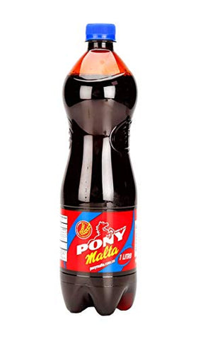 PONY Malta Bebida sin Alcohol - Malt Beverage Non-Alcoholic Drink 1.5lt - Imported from Colombia