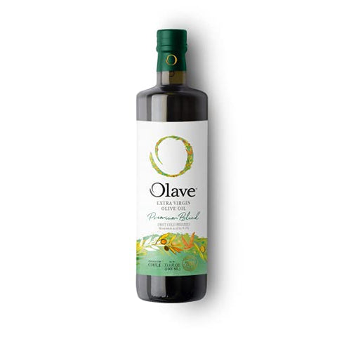 Extra Virgin Chilean Olive Oil by Olave |Premium Blend - First Cold Press, 33.8 Fl Oz (1000 Ml)