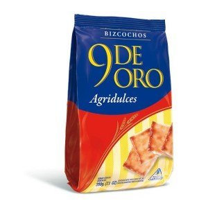 9 De Oro Biscuits Agridulce 200 gr 10 Pack