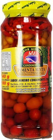 Sabor Mineiro Hot Pepper Sauce Pimenta Mista 11.99oz 300gr