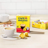 Café Bustelo Coffee Espresso Dark Roast Coffee, 40 Count Capsules for Espresso Machines, 11 Intensity