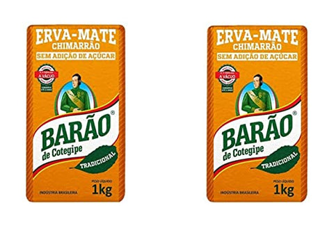 Erva Mate - Barao - 1kg By BRCOFFEE, 2.2 Pound (Pack of 2)