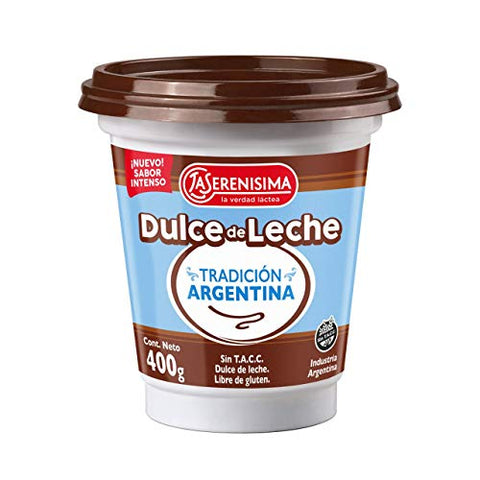 La Serenísima Dulce de Leche Tradición Argentina NEW! Intense Flavor, 400 g / 14.1 oz