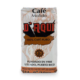 Deluxe Puerto Rican Coffee Selection | Cafe El Coqui, Cafe D'Aqui, and Cafe Borinquen Ground Coffee from Puerto Rico, 14 Ounce (Pack of 3) - Includes El Pantry Spoon