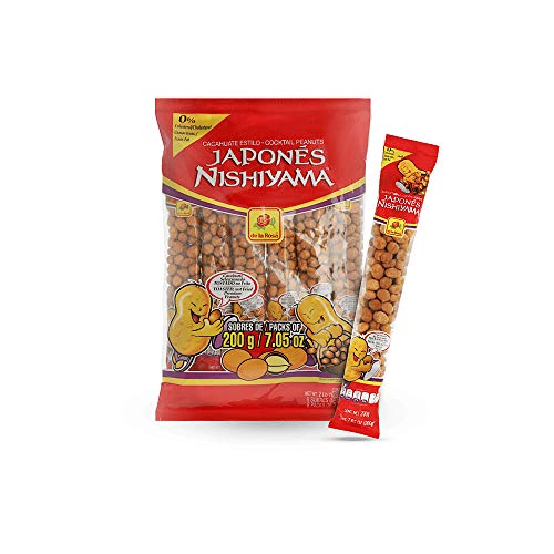 Cacahuate De La Rosa Estilo Japones Cocktail Japanese Peanuts 6 pockets (6 pckts (2 Lbs))