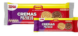 Pozuelo Cremas Mixed Cookies | Mixed Chocolate & Vanilla Cookies | Vanilla Cream | 13.3 Oz (Pack of 3)
