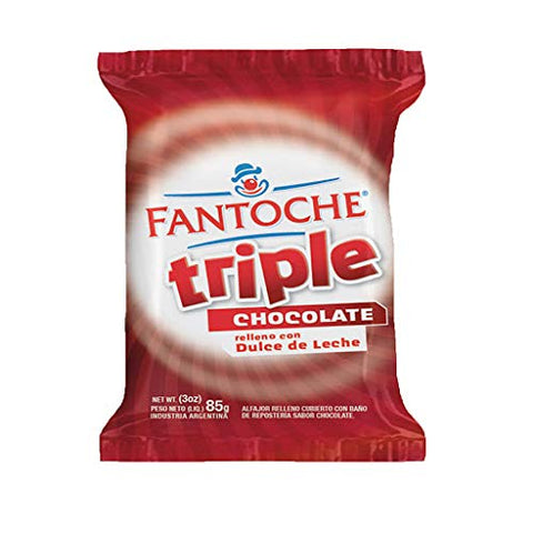 Fantoche Alfajor Triple Milk Chocolate con Dulce de Leche Grande, 85 g / 3 oz (6 Pack)