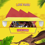 LATIN SABOR Venezuelan Food Sweet Snacks Gift Crate Box Assorted Cookies, Chips & Candies Mix Variety Pack Cocosette Susy Toronto Chocolate (30 Count)
