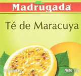 Passion Fruit Tea 10 tea bags - Chá de Maracujá 10 sachês - Madrugada - 0.5oz (15g) GLUTEN FREE - (PACK OF 04)