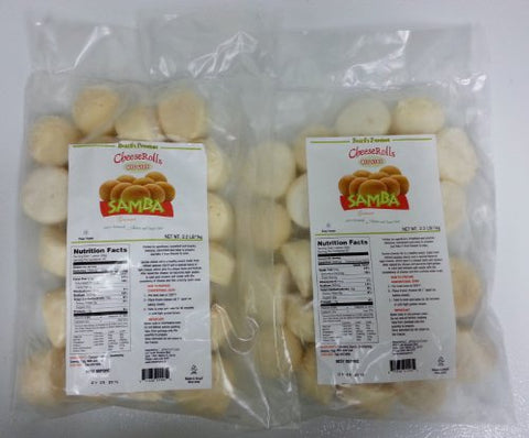 Pao De Queijo Congelado 2 Pack (1kg Each) Family Size - Frozen Cheese Bread