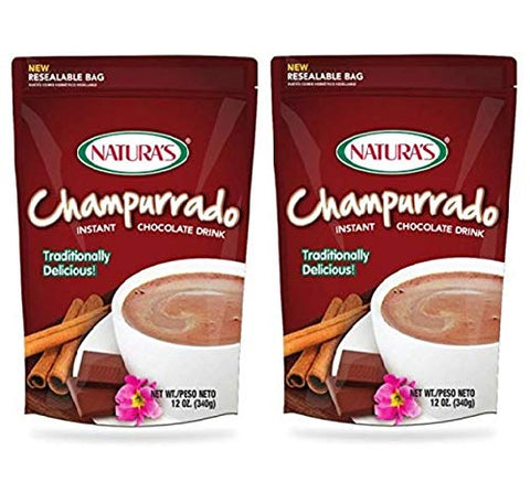 Natura's Champurrado Chocolate Instantaneo 2 PACK 340 gr. c/u | Instant Chocolate Drink 2 PACK 12. oz. each.