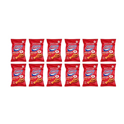 SUPER RICAS Super ricas flavored potatoe chips , plantain chips. Assorted styles. (Chicken, 12 units)