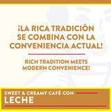 Café Bustelo Café con Leche Flavored Espresso Style Coffee, 10 Keurig K-Cup Pods