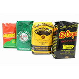 Bold Puerto Rican Coffee Variety Mix - Cafe Borinquen, Cafe Coqui, Cafe Lareno, Cafe Adjuntas (1 - 8oz pack of each)