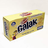 Galak Chocolate Blanco con Leche de Venezuela, contenido neto: 1 caja con 5 barras de 130gr c/u