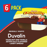 Ricolino Duvalin Hazelnut and Vanilla Artificially Flavored Candy Spread, 3.12 Ounces Treat, Box with 10 Bags of 6 Count
