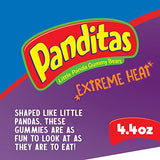 Ricolino Panditas Little Panda Extreme Heat Gummy Bears Candy Pack, Flavored Variety, 6 Individual Bags, 4.4 Ounces Each, Net Weight of 26.4 Ounces