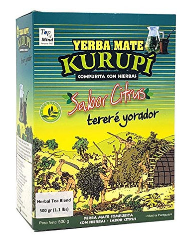 Kurupi Citrus Flavor Yerba Mate 500 g (1.1 lbs)