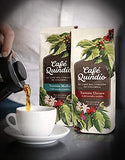 Cafe Quindio Traditional Dark Roast Ground Coffee. The Coffee from The Heart of Colombia, 100% Colombian Arabica Coffee, Artisanal Cultivation Single Estate Coffee. (500g/17.6 oz)