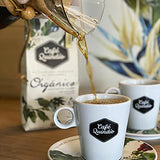 Cafe Quindio Organic Whole Bean Coffee 340 g / 12 oz / 0.8 lb., Medium Roast 100% Organic Colombian Arabica Coffee, Artisanal Cultivation free of chemicals and synthetic pesticides, Biodegradable Food Bag.