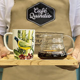 Cafe Quindio Organic Ground Coffee 340 g / 12 oz / 0.8 lb., Medium Roast 100% Organic Colombian Arabica Coffee, Handpicked free of chemicals and synthetic pesticides, Biodegradable Food Bag.
