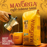 MAYORGA COFFEE CAFÉ CUBANO ROAST, 5lb Bag, the World's Smoothest Organic Coffee, Specialty-Grade, Non-GMO, Direct Trade, 100% Whole Arabica Beans