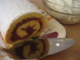 Ricomini Bakery, Puerto Rico's Famous Artisanal Jelly Roll (BRAZO GITANO) 12 ounce single pack, FRESH! (Guava)