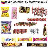 LATIN SABOR Venezuelan Food Sweet Snacks Gift Crate Box Assorted Cookies, Chips & Candies Mix Variety Pack Cocosette Susy Toronto Chocolate (30 Count)