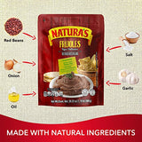 Natura's Refried Red Beans, Ready-to-Eat Vegetarian Frijoles Rojos Refritos/Volteados, 28.22oz Pouch (Pack of 12)
