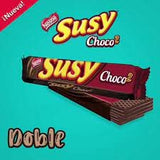 Nestlé Susy Choco2 – Wafer de Cacao con Crema de Chocolate, 18 unidades, 50gr cada una / Cocoa Wafer with Chocolate Cream, 18 units, 50gr each