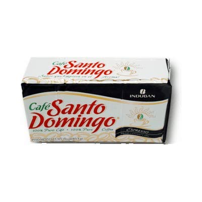 Santo Domingo Dominican Ground Espresso Coffee, 10 Ounce Brick