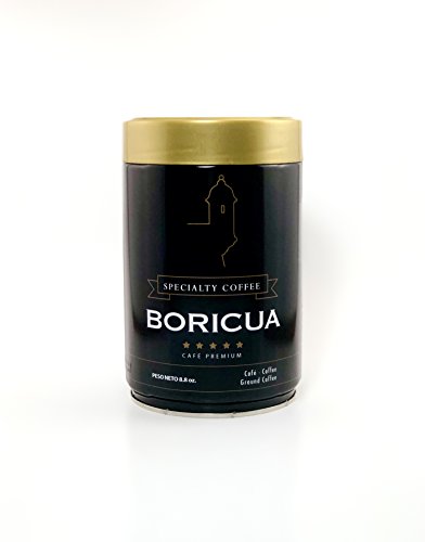 Boricua, Specialty Coffee, Cafe Premium, Ground Coffee, Net Wt. 8.8 oz, Can-Package