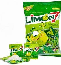 Limon 7 Lemon and Salt Powder Mexican Sour Candy 3 Pack ( 100 pieces each pack )