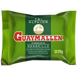 Guaymallen Triple White Chocolate Alfajor with Membrillo Fruta Quince Jelly, 70 g / 2.5 oz (pack of 12)