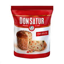 Don Satur Pan Dulce con Frutas Panettone With Fruits Sweet Cake, 400 g / 14.11 oz