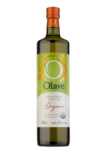 Olave - Organic Extra Virgin Olive Oil, First Cold Press, 33.8 fl oz (1000 ml)