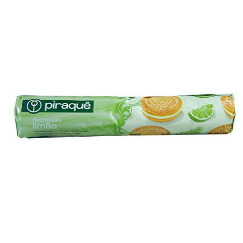 Piraque Lemon Cookie 7.05 oz | Piraque Biscoito Limao 200g Pack 2