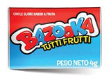 BAZOOKA Chicle Globo sabor Fruta Box 120 un. 480 gr. | Bubble Gum Tutti Frutti Flavor 120 units each.