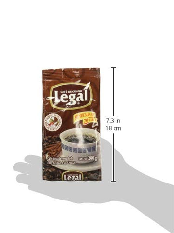 LEGAL Instant Coffee - Cafe Soluble con Azucar Caramelizada