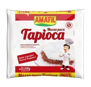 Amafil Tapioca Flour 500g (17.6oz) Massa Para Tapioca, 4 Pack of 4