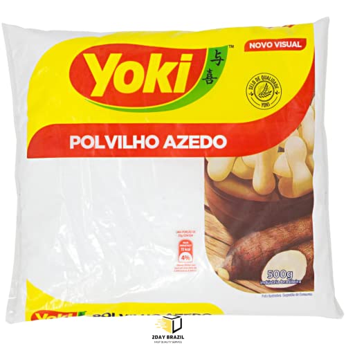 Yoki Sour Starch - Polvilho Azedo GLUTEN FREE 17.6 (oz 500g) By 2DAY BRAZIL®️