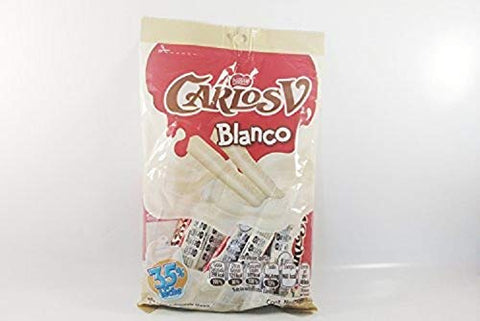 Carlos v Bag of Chocolate Stick White Chocolate Contains 20 pcs, Authentic Mexican Candy with Free Chocolate Kinder Bar Included