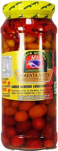 Sabor Mineiro Hot Pepper Sauce Pimenta Mista 11.99oz 300gr