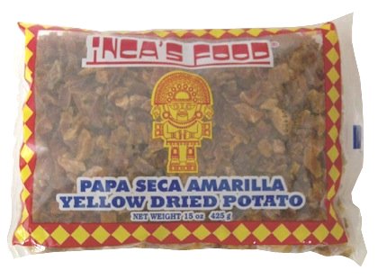 Inca's Food Papa Seca Amarilla/Yellow Dried Potato 15oz (425g Single Bag) - Product of Peru