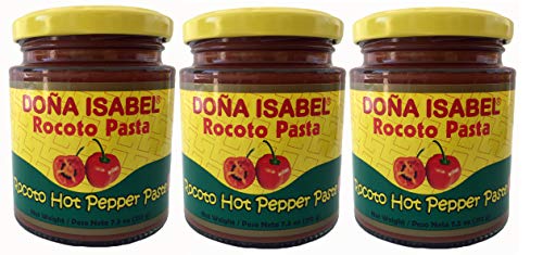 Doña Isabel Rocoto Pasta 212 gr. - 3 Pack / Rocoto Hot Pepper Paste 7.5 oz. - 3 Pack