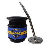 BOCA JUNIORS YERBA MATE CUP SET, Black
