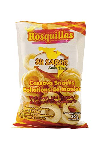 Su Sabor Ring Cheese and Cassava Snacks Rosquillias 30 grams 0.71 ounces