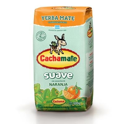 CACHAMATE Yerba Mate Herbales (Naranja Suave, 500 gr.)